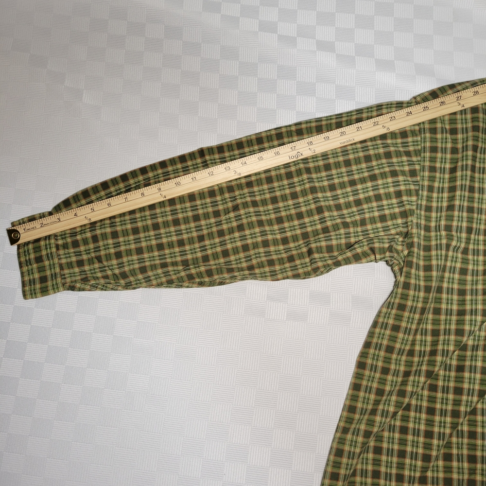 Columbia Men's Size XL Green Plaid Button Down Shirt Casual Work Office - Picture 9 of 10